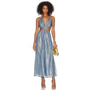 Sundress Bettina Dress Ios Tendre Bleu Blue Metallic